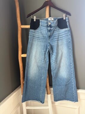 PAIGE Anessa Wide Leg Maternity Jeans